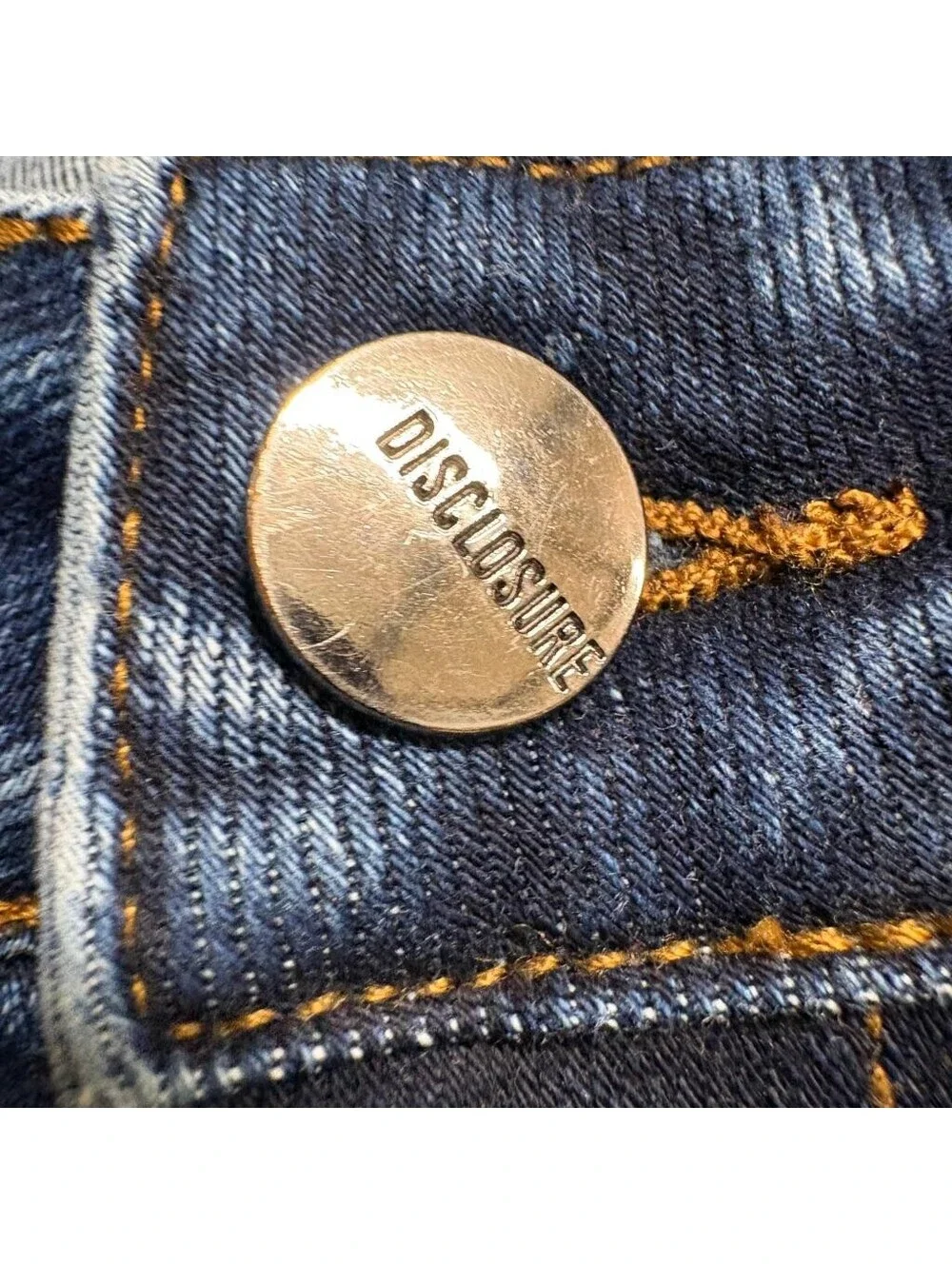 Disclosure Flare Jeans Womens Size 0/24 Blue Denim Stretch Mid Rise